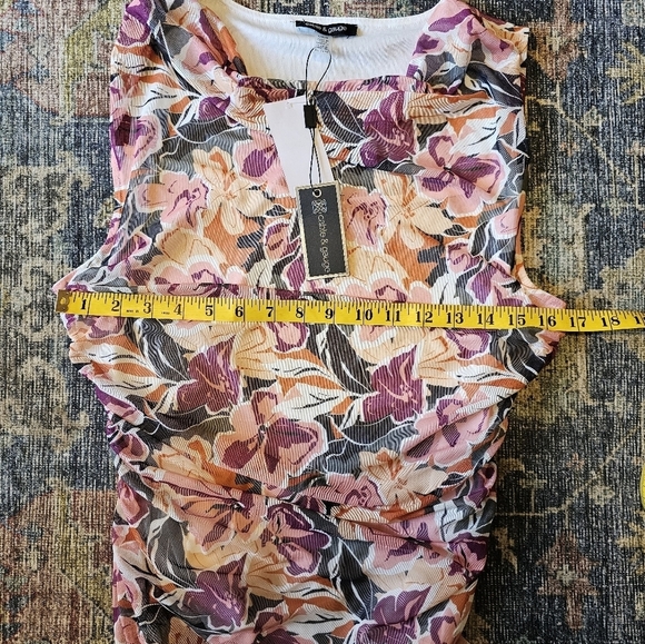 Cable & Gauge Side Cinch Sleeveless Blouse Women's Size Large NWT - Picture 6 of 10